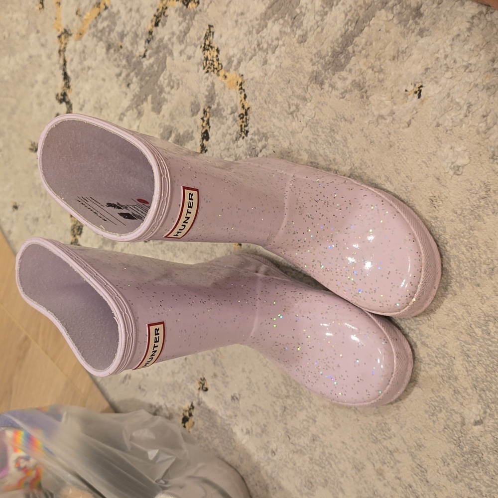 Hunter glitter kids boots size 11